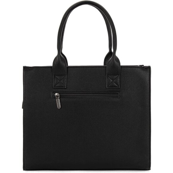 Practical Wrangler Large Tote for Women - Lightweight, Stylish, Vegan Leather - Picture 2 of 6